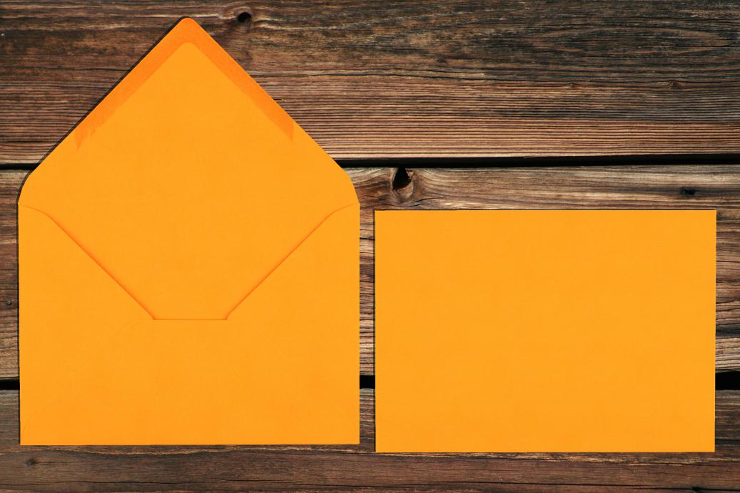 Briefhüllen 120x180 mm Nassklebend Goldgelb 120 g/qm